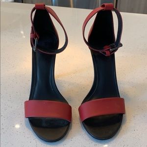 WORN ONCE!!! Tibi 4 inch heels black and red!